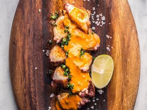 Bincho Style Grilled Octopus