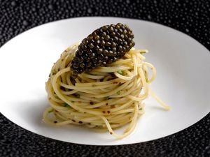The Cold Angel Hair Pasta, 6 Grams Of Oscietra Caviar ©2005