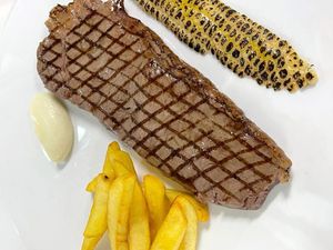 Australian Wagyu Steak, Sweet Corn, Bordelaise Sauce