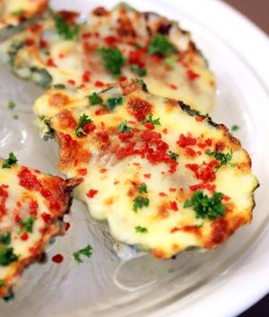 Baked Oysters 6 Pc (Spicy)